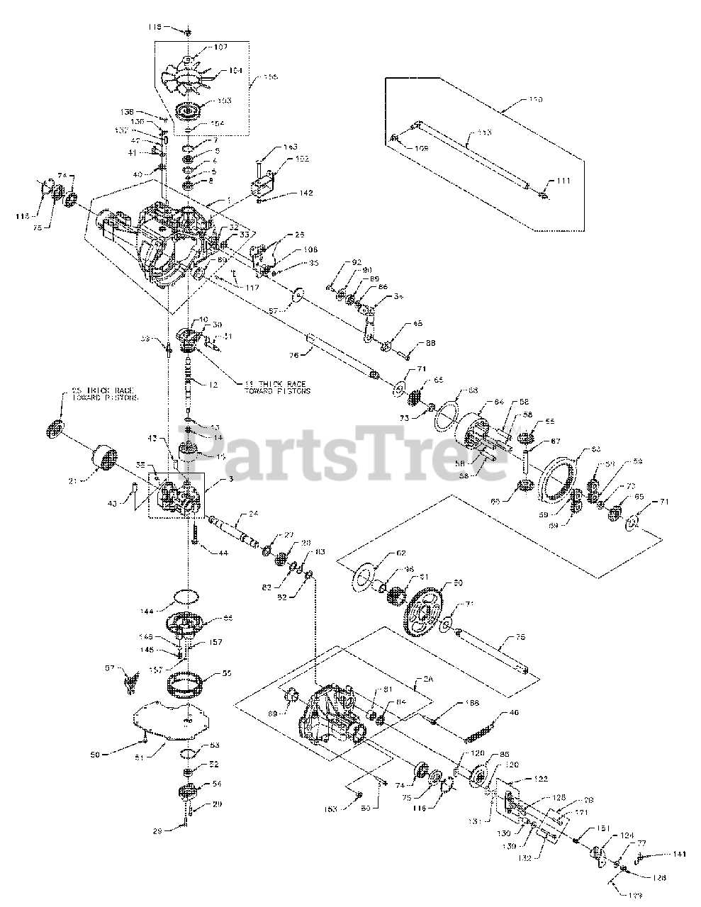 cub cadet 1554 parts diagram