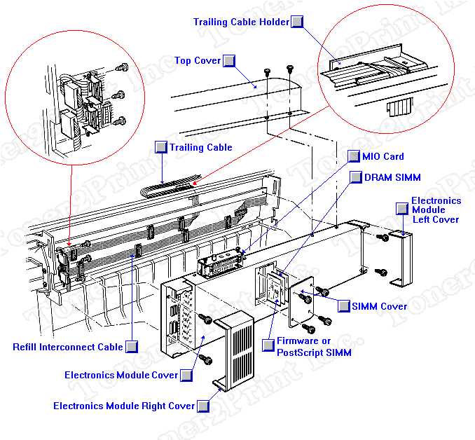 printer parts diagram