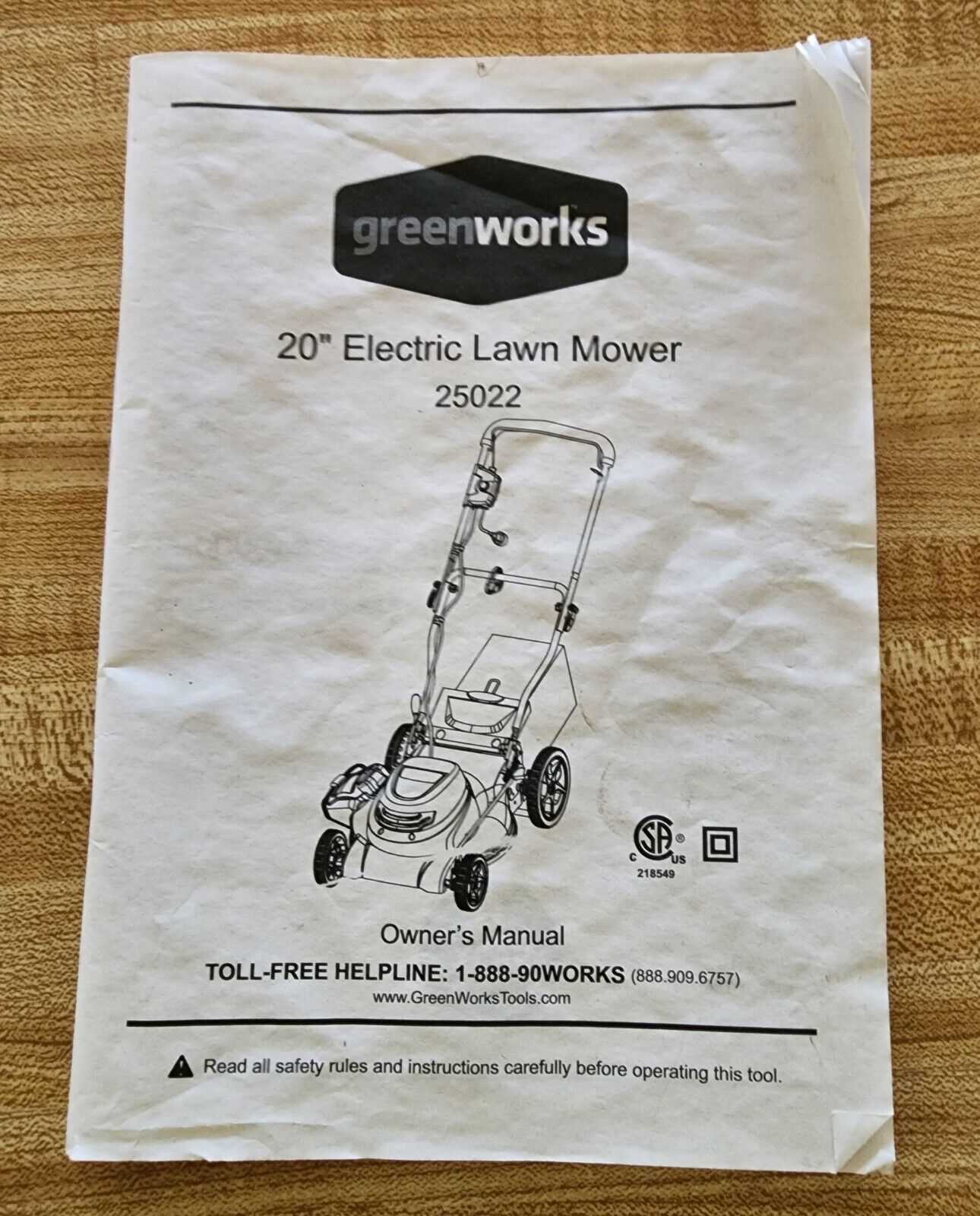 greenworks mower parts diagram