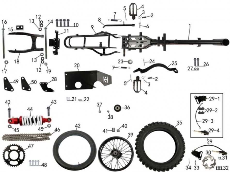 tao tao 125 parts diagram