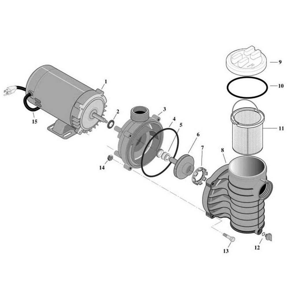 jacuzzi magnum force pump parts diagram