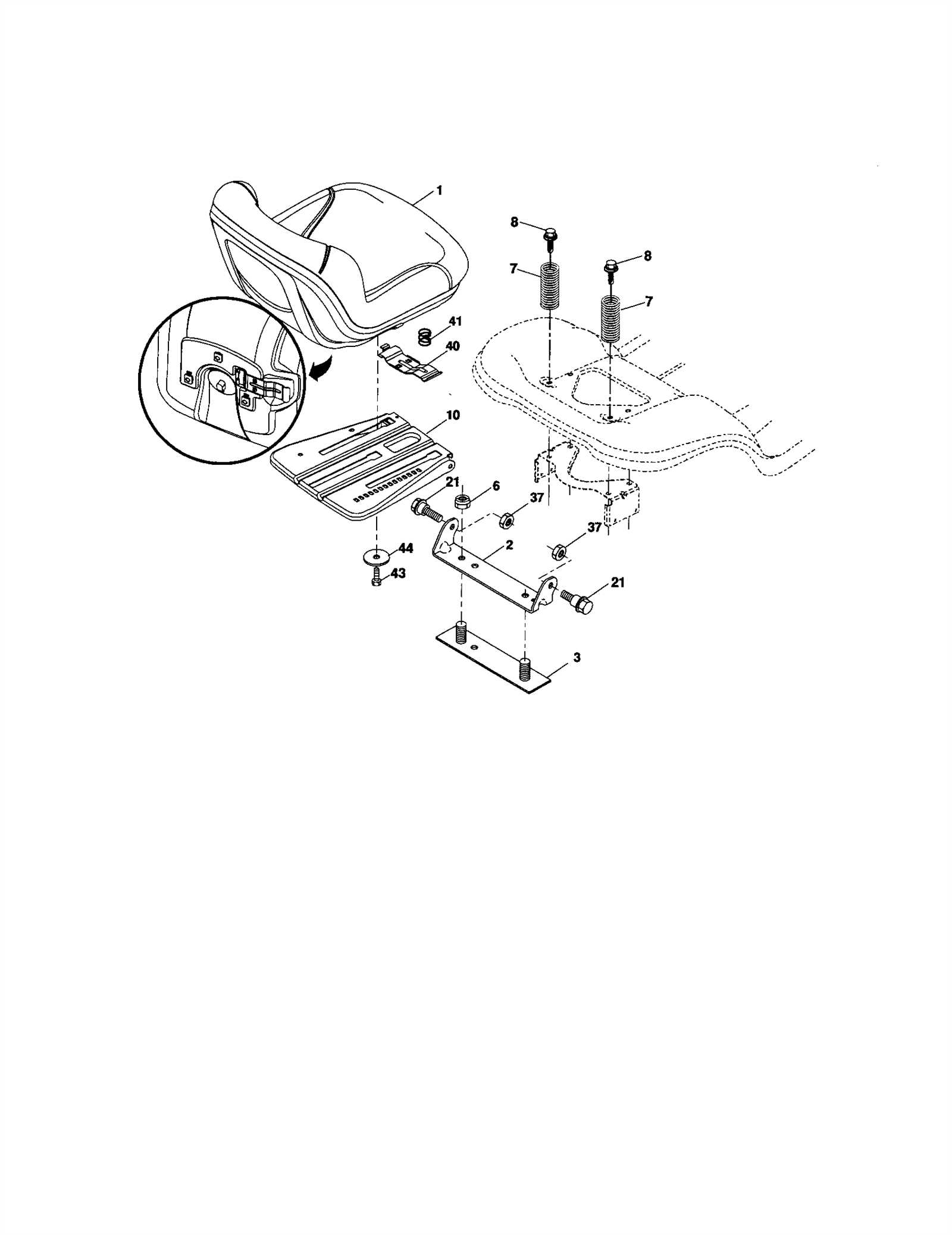 craftsman riding mower steering parts diagram