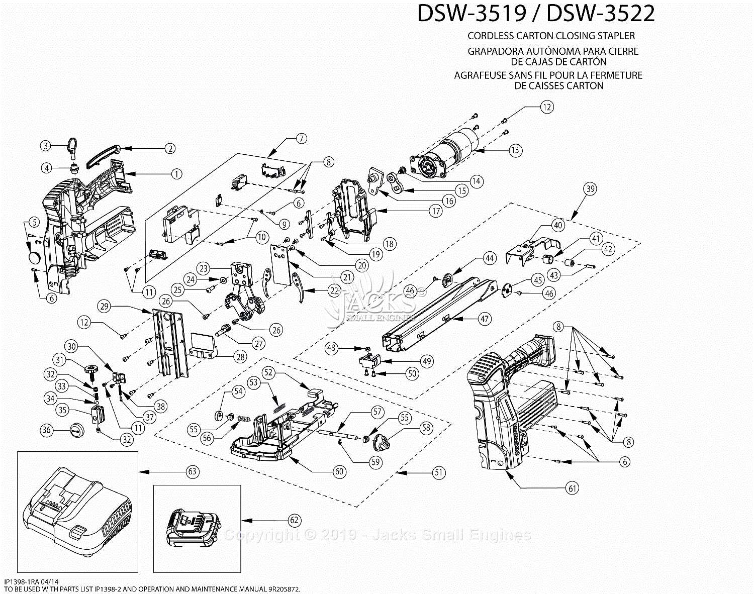 bostitch stapler parts diagram