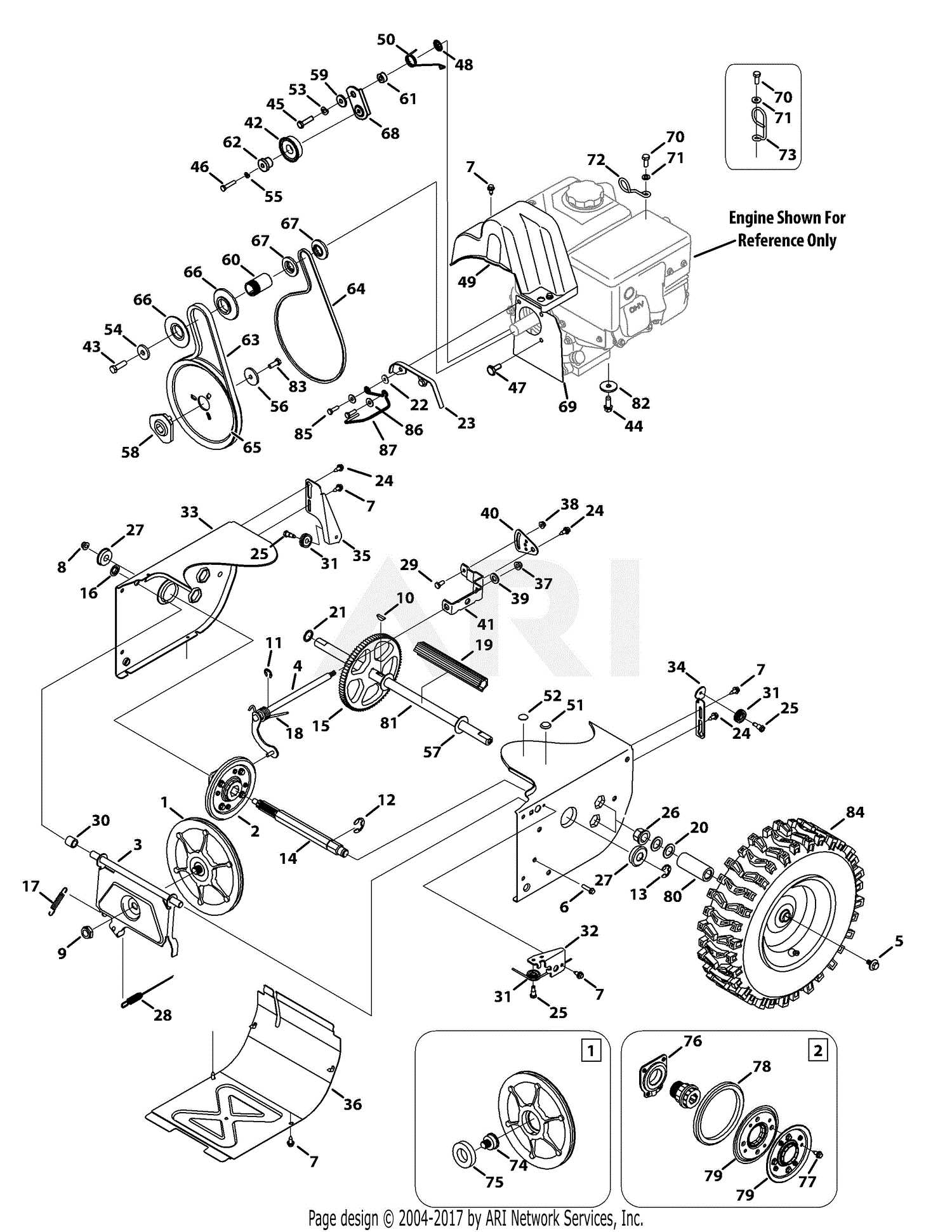 troy bilt storm 2840 parts diagram