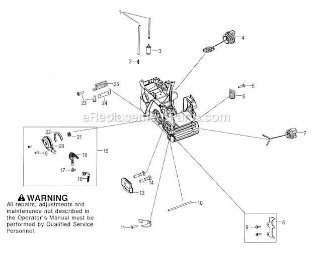 craftsman 18 inch chainsaw parts diagram