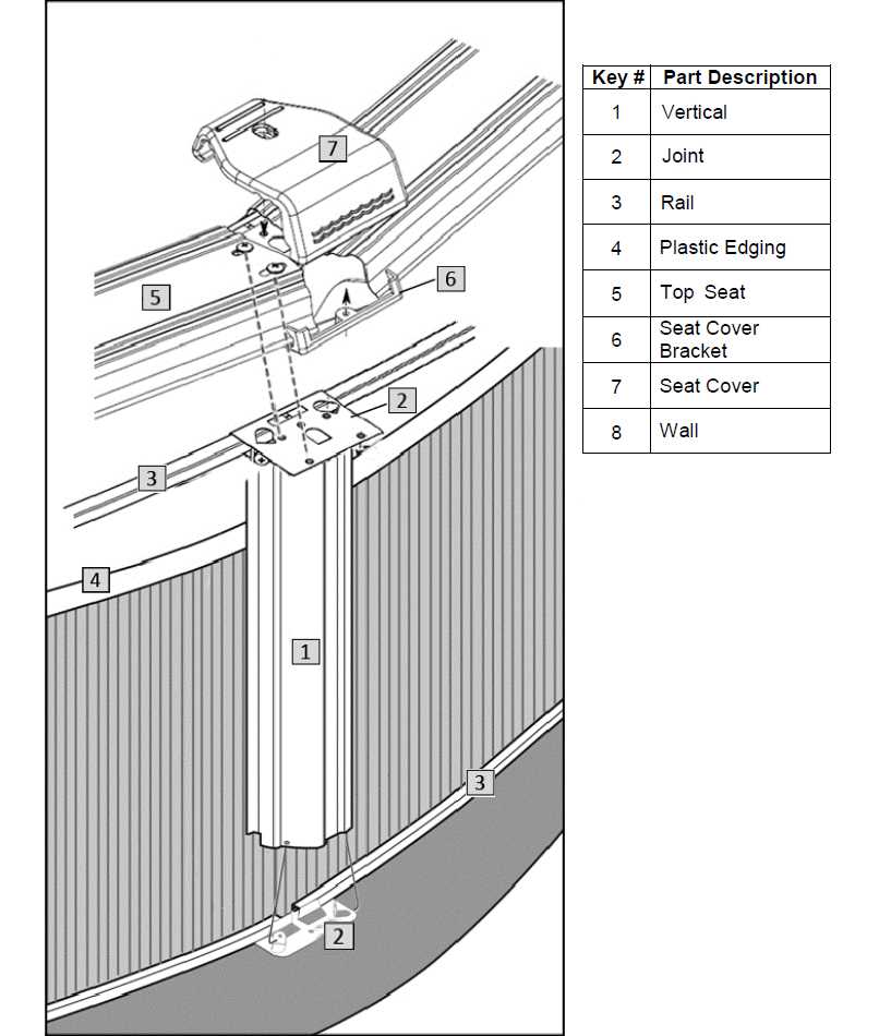 inground pool parts diagram