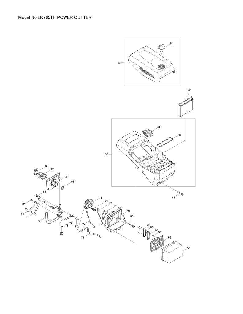 makita ek7651h parts diagram