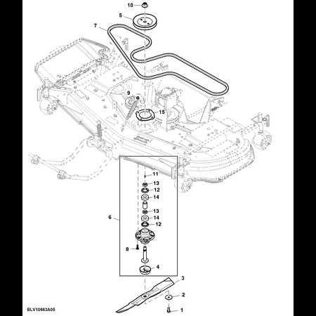 john deere z425 deck parts diagram