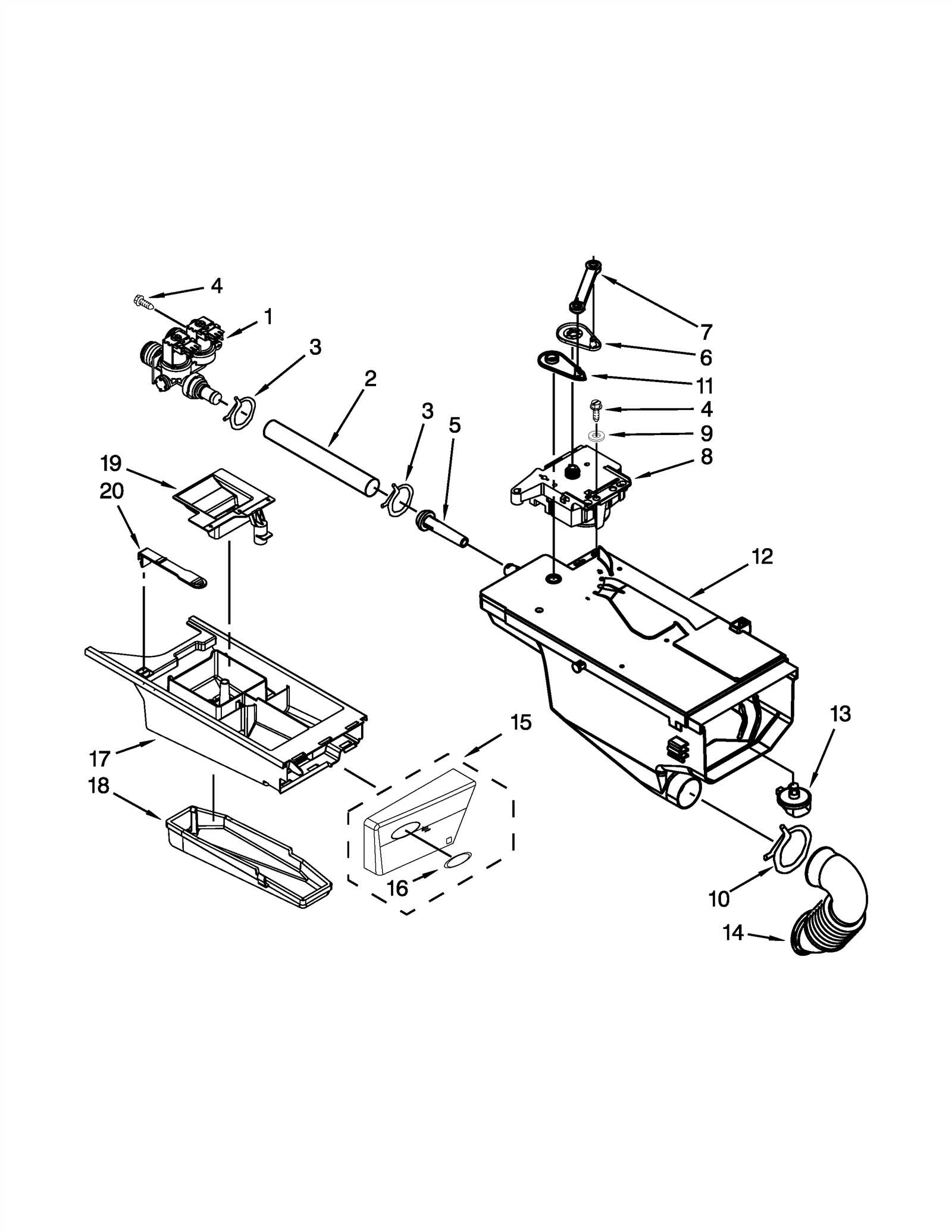 duet washer parts diagram