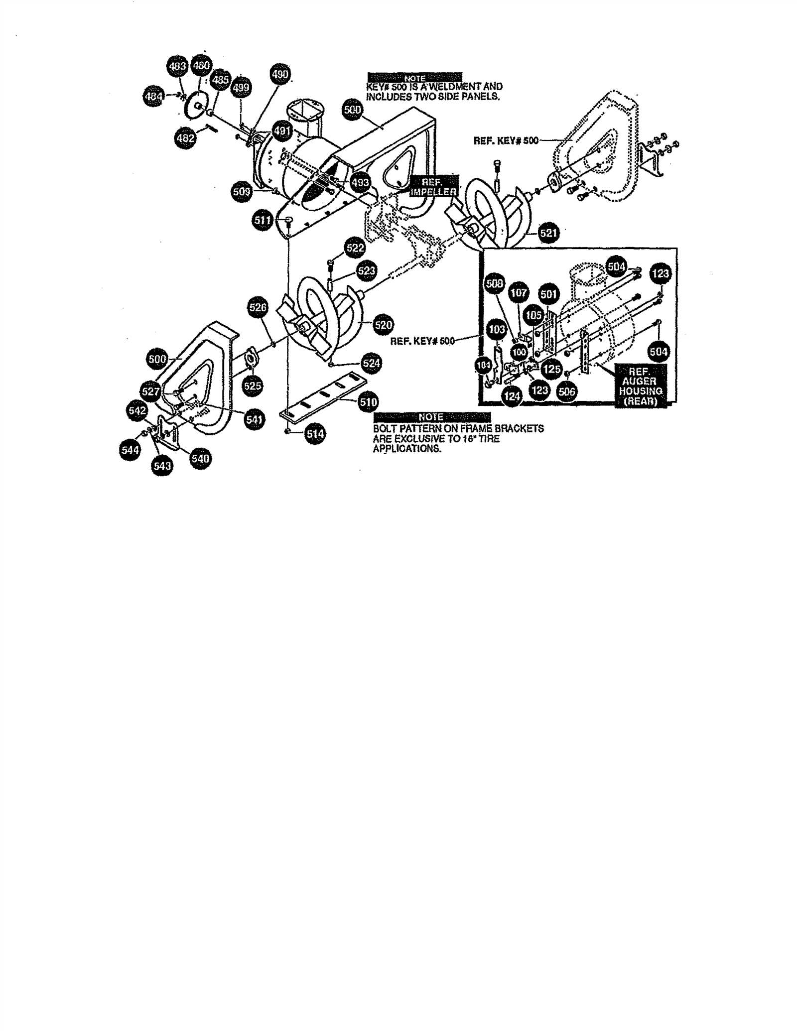 noma snowblower parts diagram