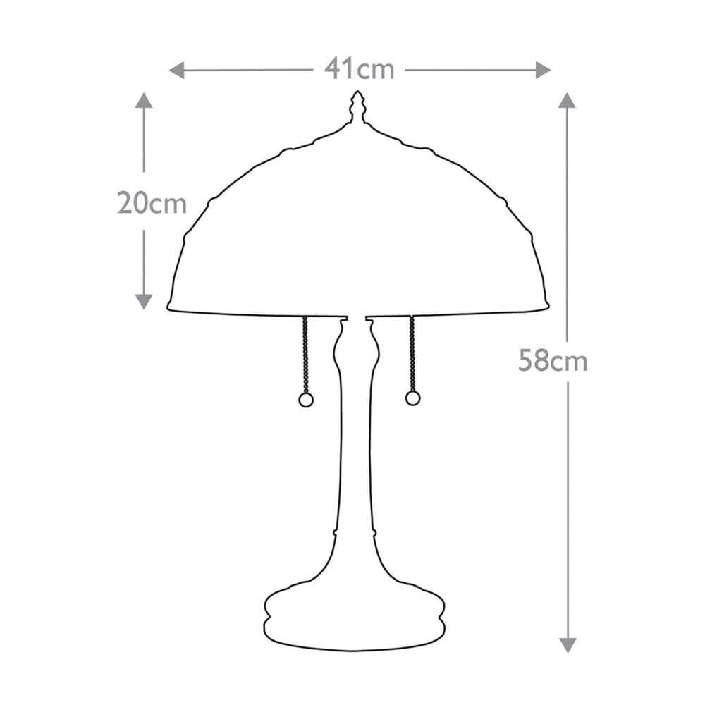 parts of a table lamp diagram