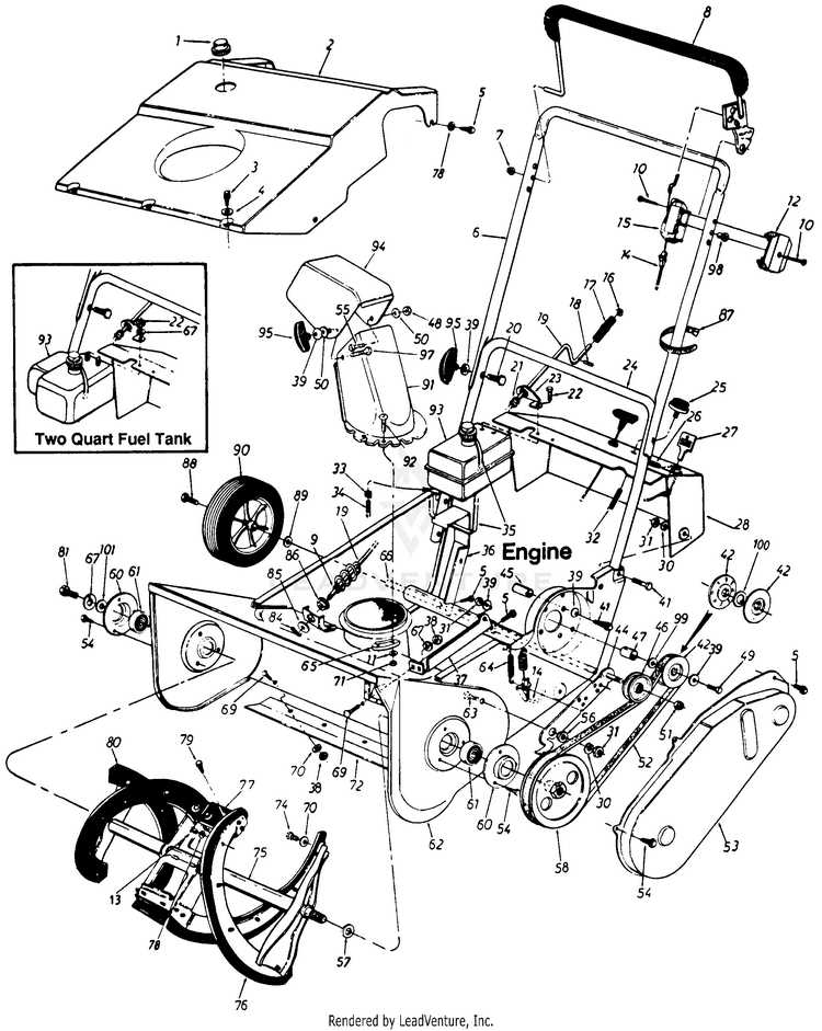 snapper snow blower parts diagram