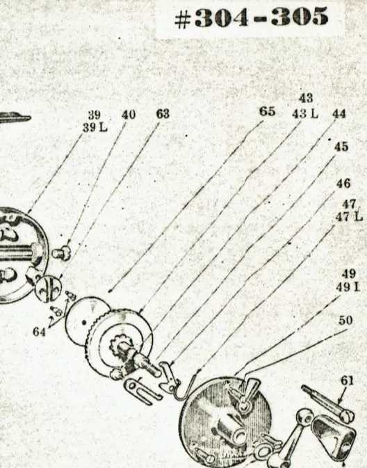 lews reel parts diagram