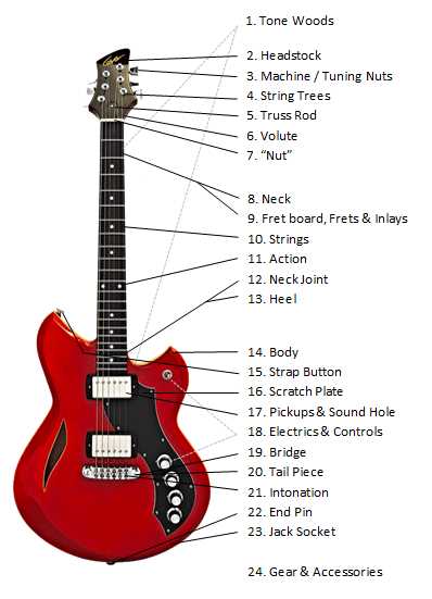 guitar part diagram