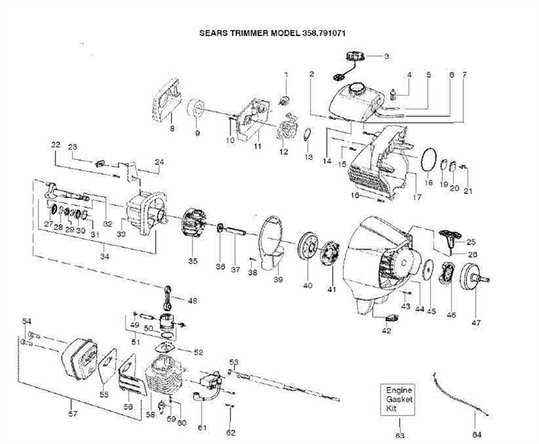 weed wacker parts diagram