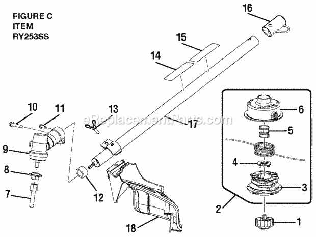 ryobi string trimmer parts diagram