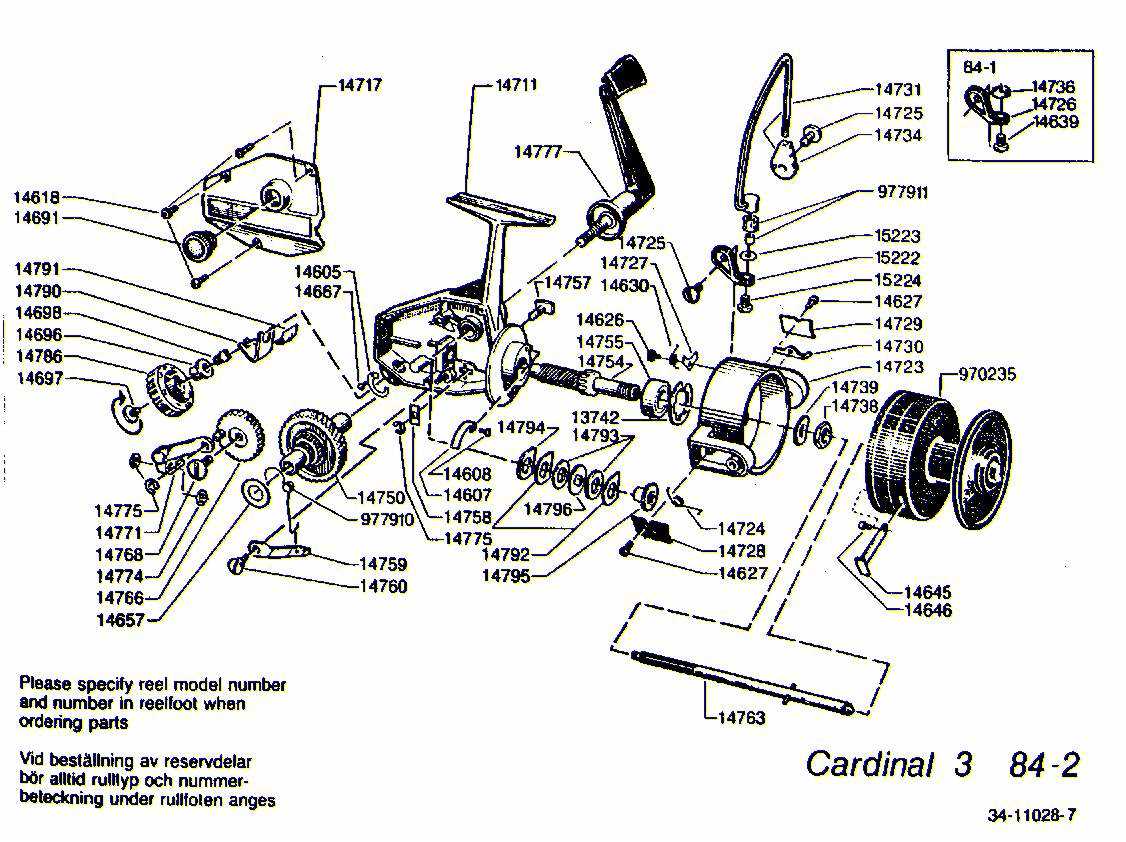 quantum fishing reel parts diagram