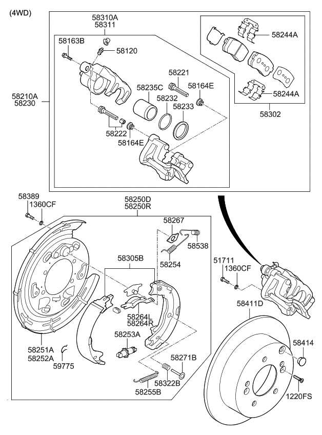 brake parts diagram