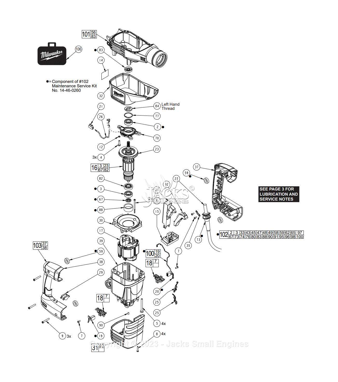 parts of a hammer diagram