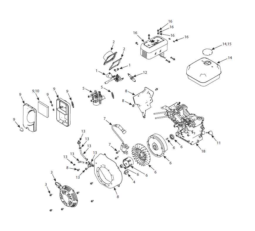 predator engine parts diagram