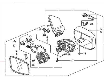 2005 honda odyssey sliding door parts diagram