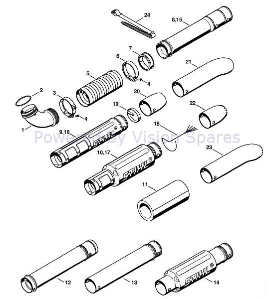 stihl br550 parts diagram