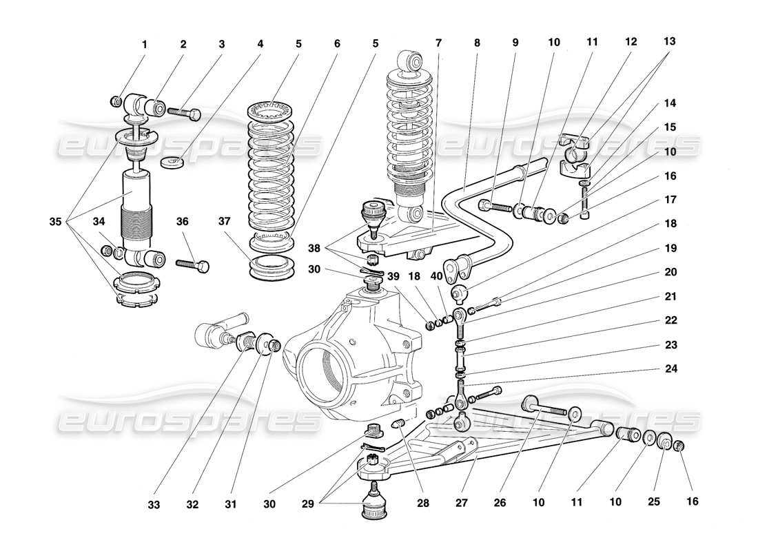 front end parts diagram