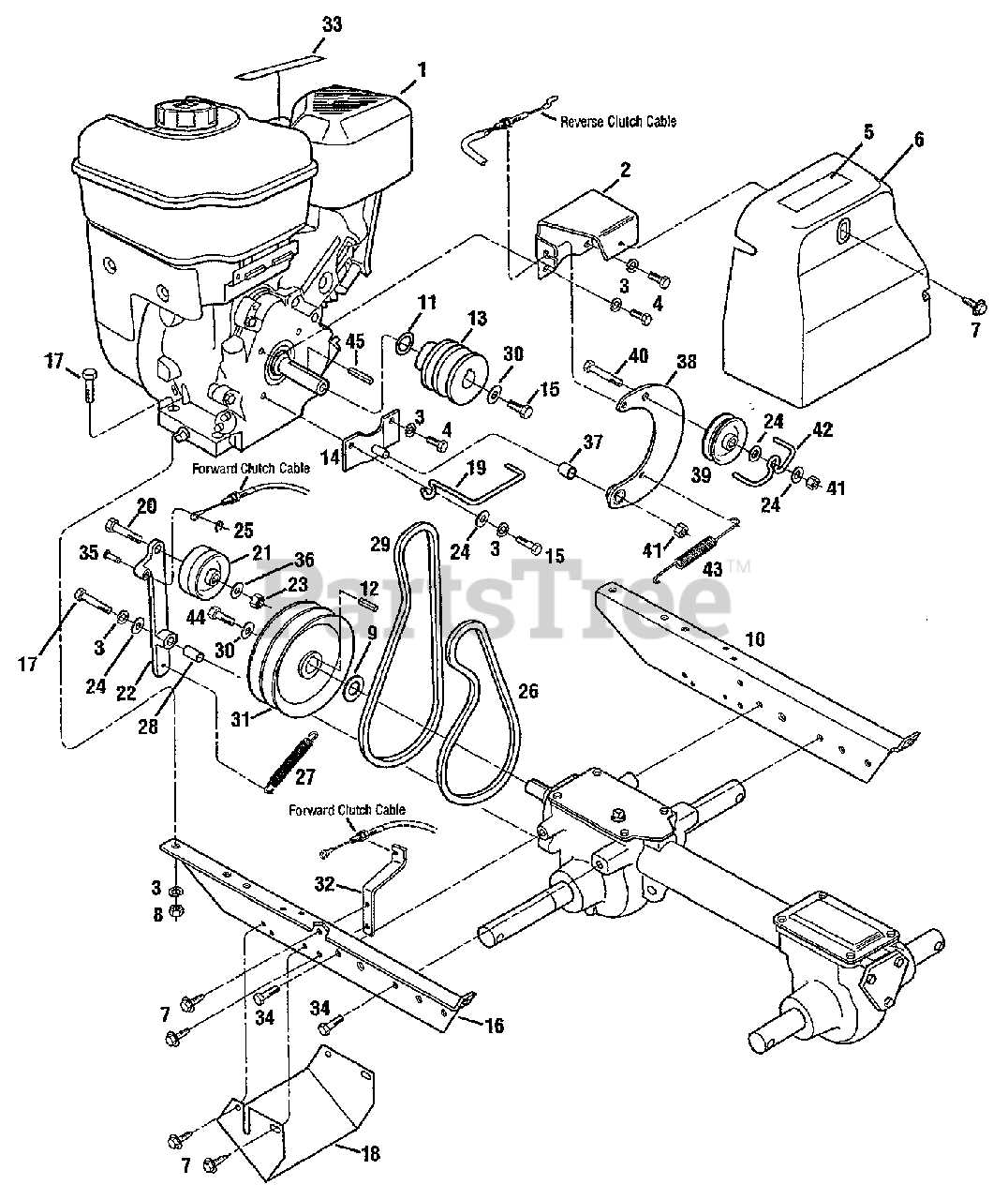 troy bilt horse parts diagram