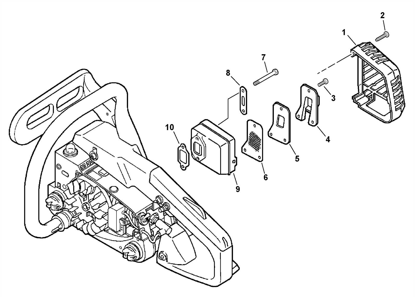 muffler parts diagram