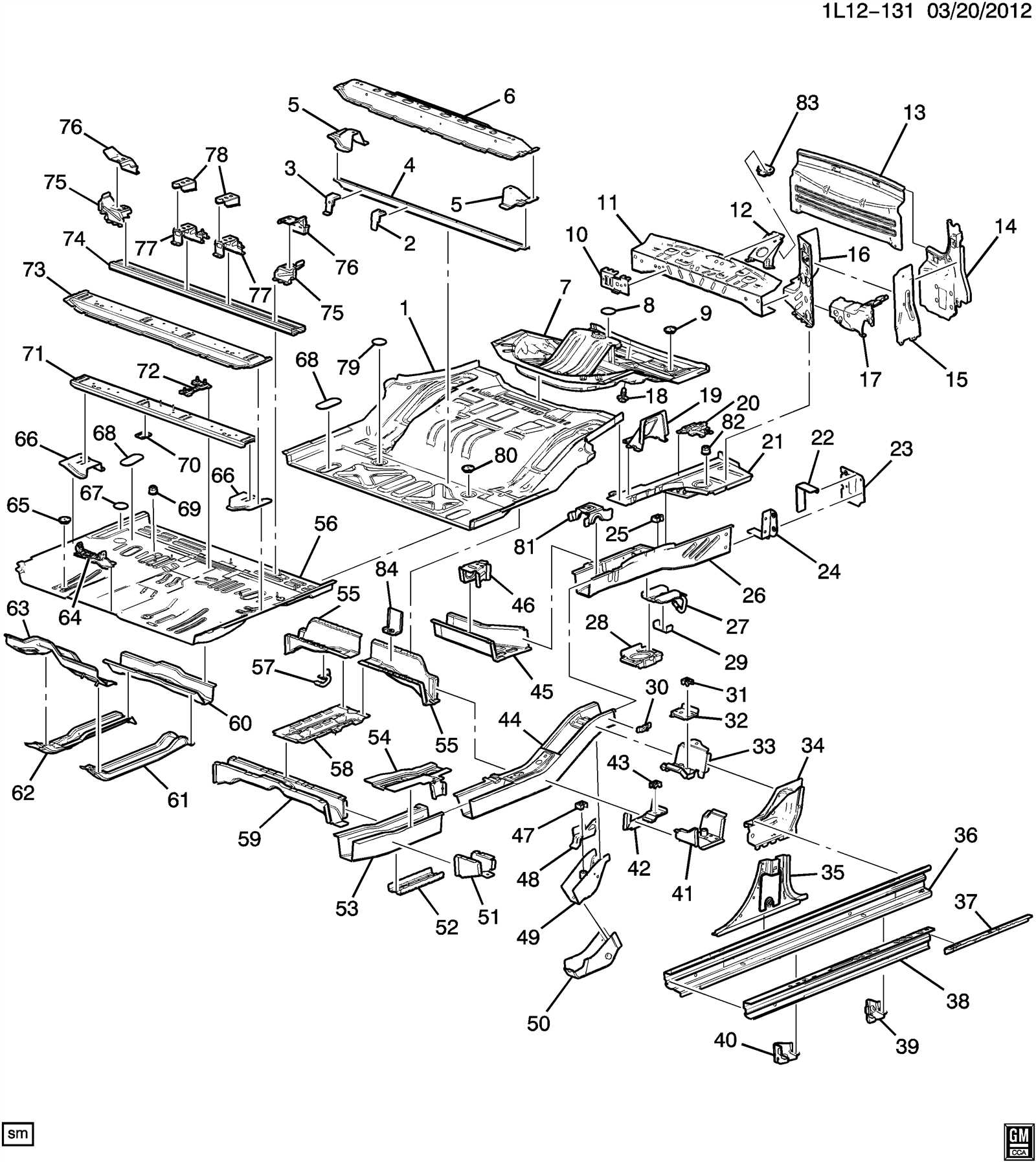 gmc terrain body parts diagram