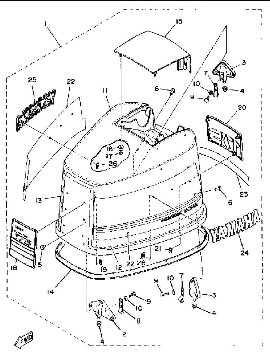 mercury 25 hp outboard parts diagram