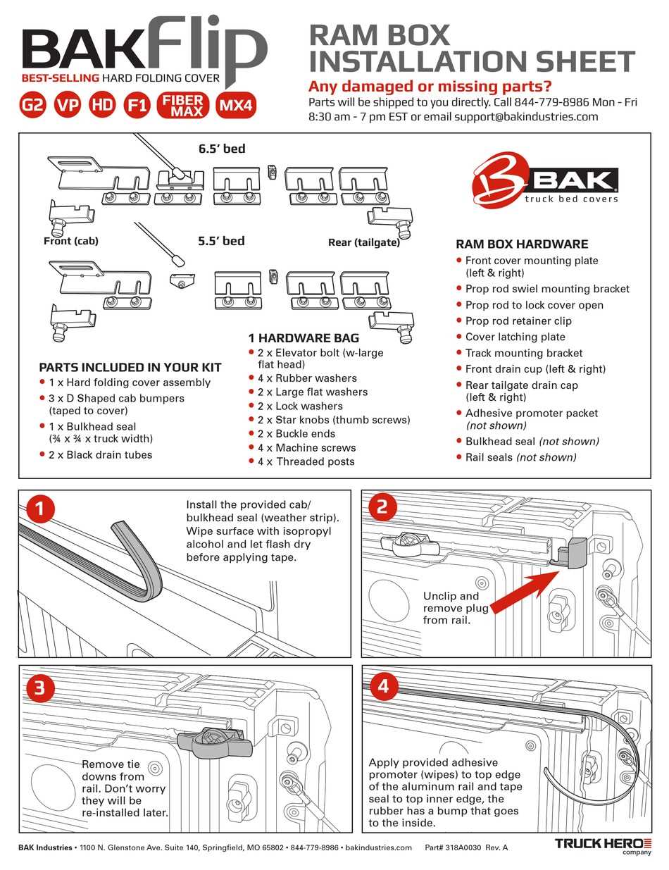 bakflip parts diagram