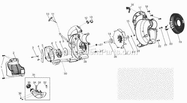 poulan pro leaf blower parts diagram