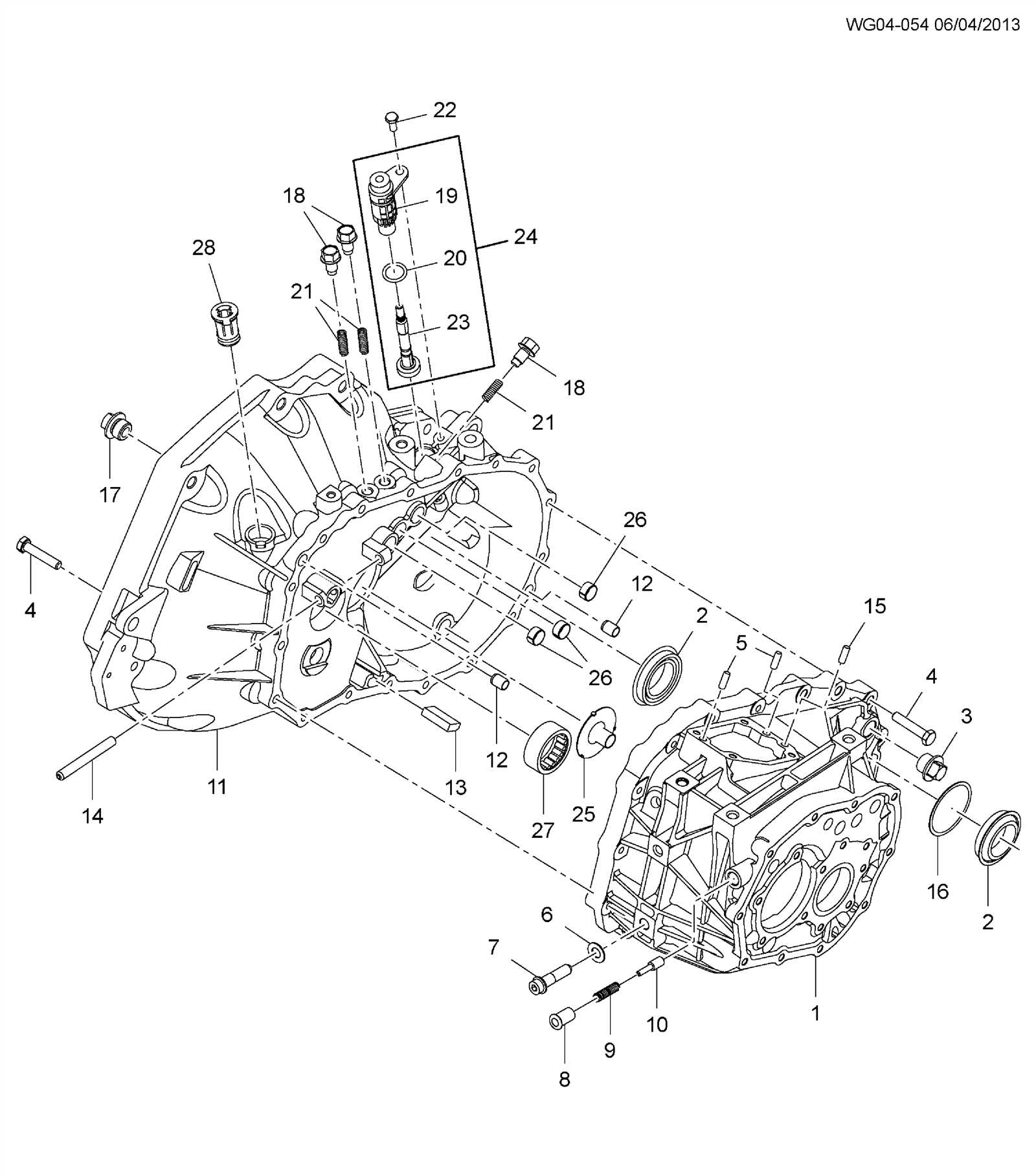 automatic transmission parts diagram