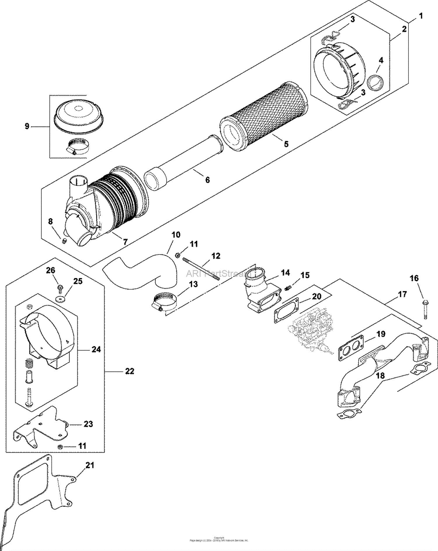 bush hog parts diagram