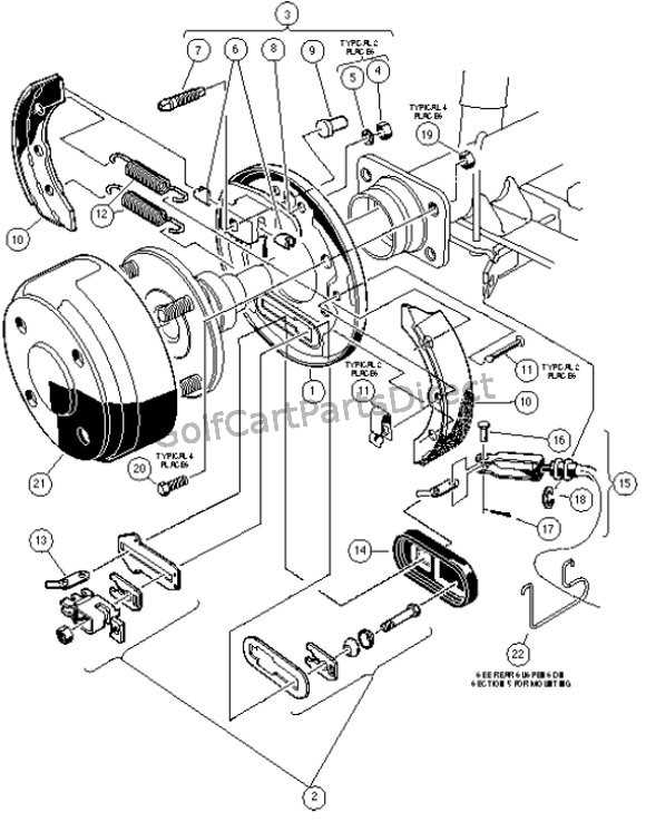 drum brake parts diagram