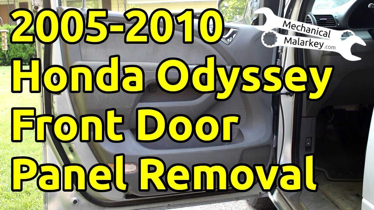 2005 honda odyssey sliding door parts diagram