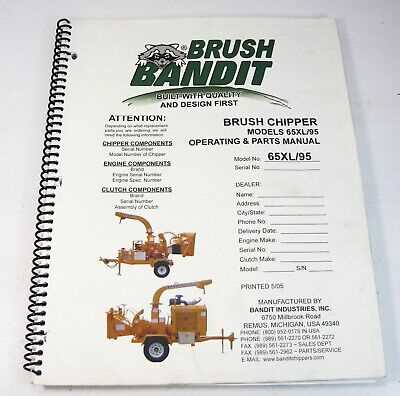 bandit chipper parts diagram