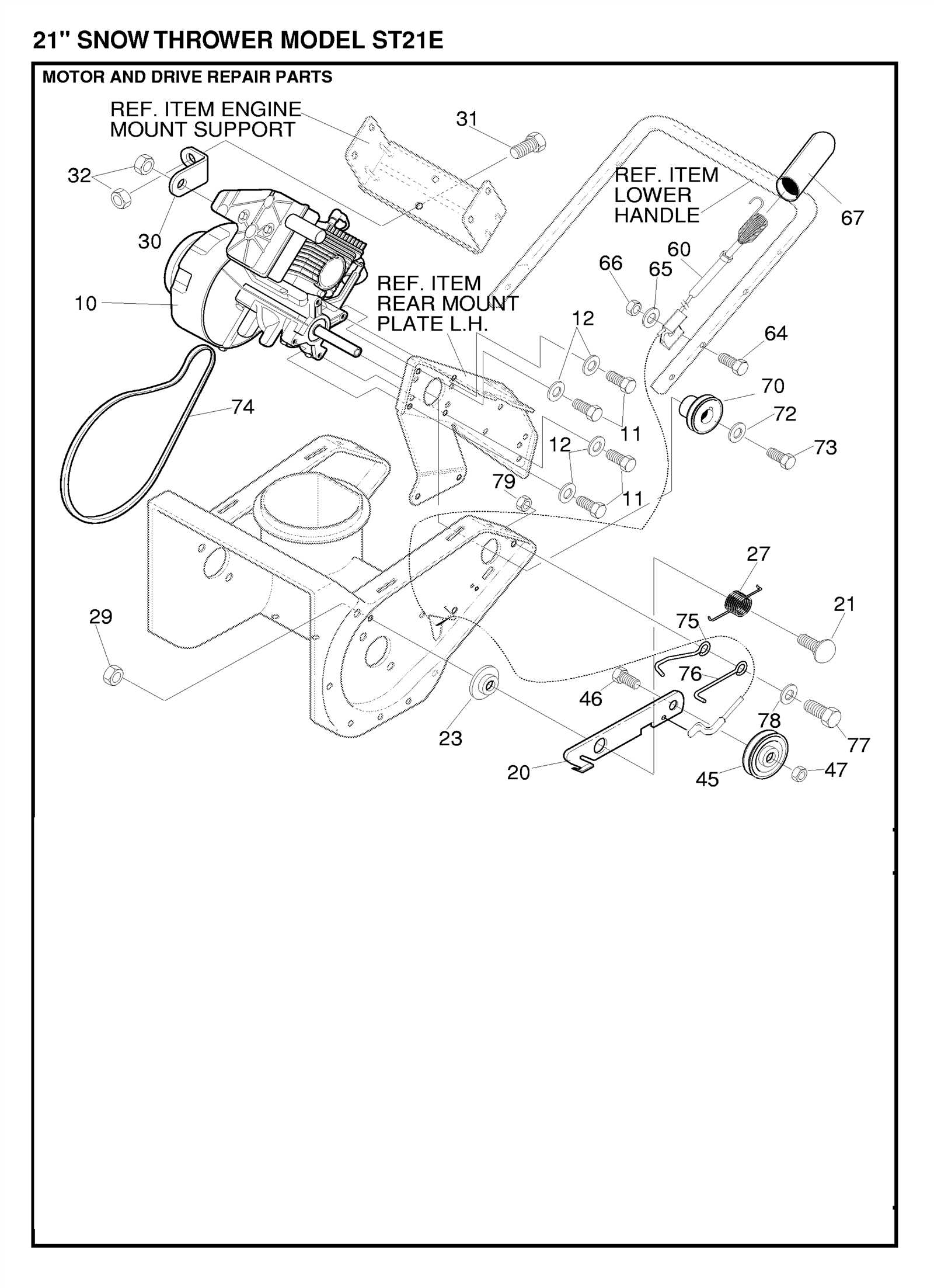 toro 724 snowblower parts diagram