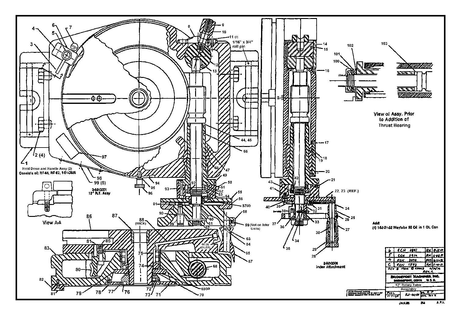 bridgeport parts diagram