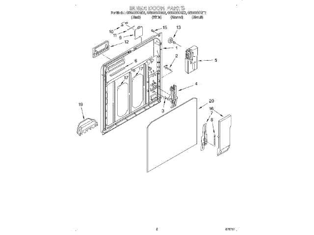 kenmore ultra wash dishwasher model 665 parts diagram