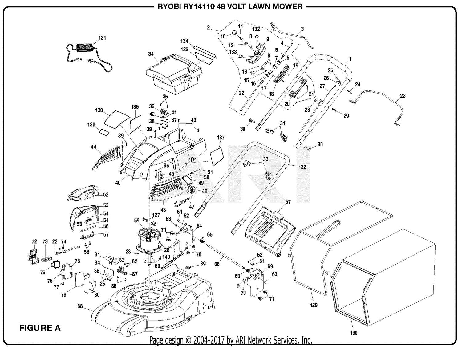 ryobi rm480e parts diagram