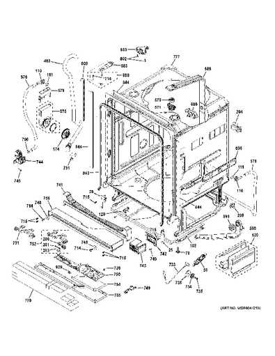 ge profile dishwasher parts diagram