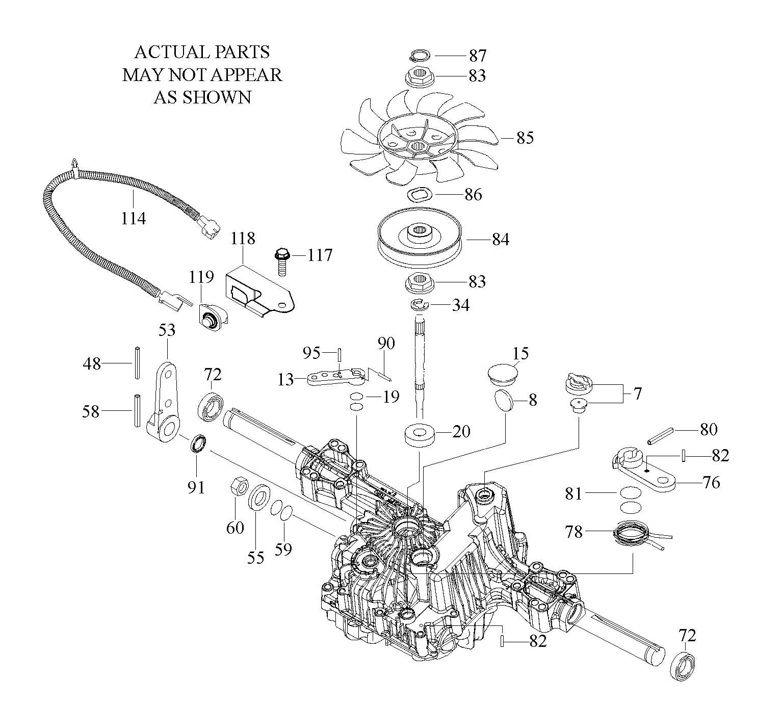 transmission parts diagram