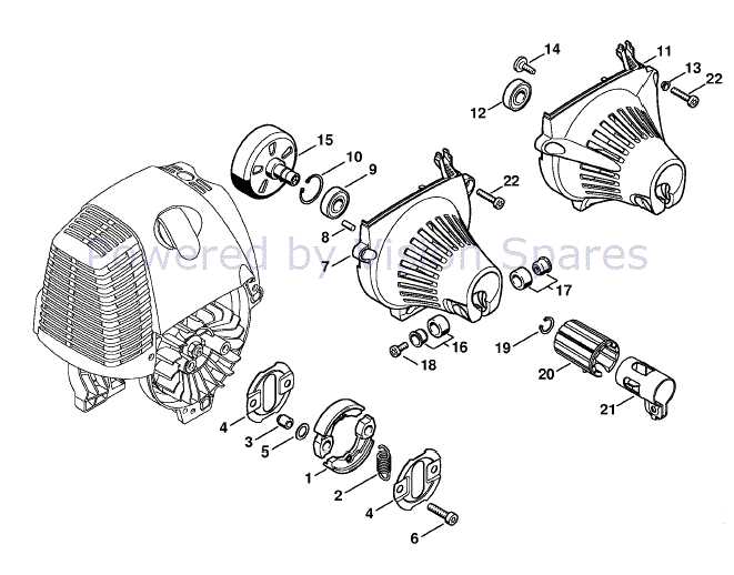 stihl edger parts diagram