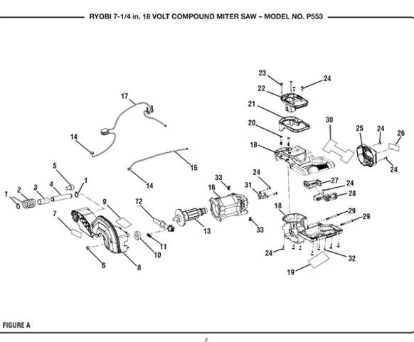 ryobi miter saw parts diagram