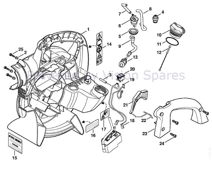 stihl blower parts diagram