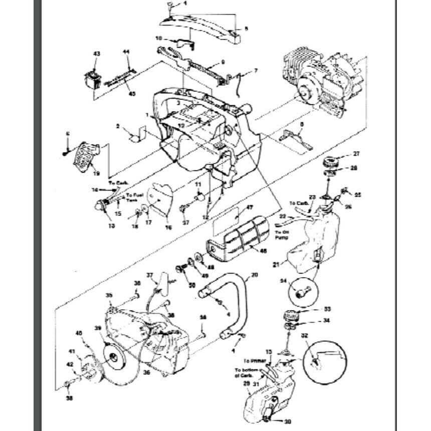 chainsaw chain parts diagram