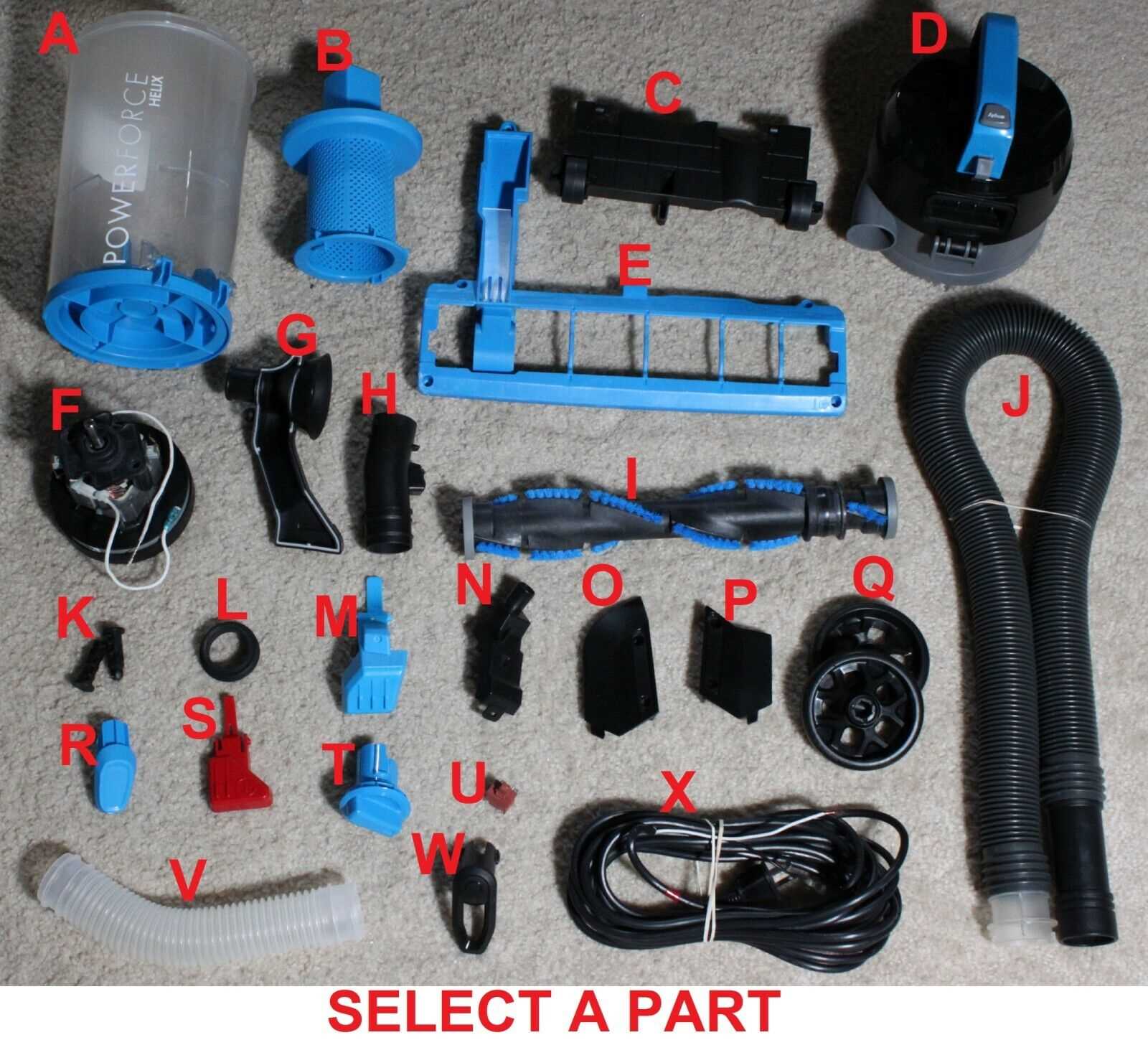 bissell powerforce parts diagram