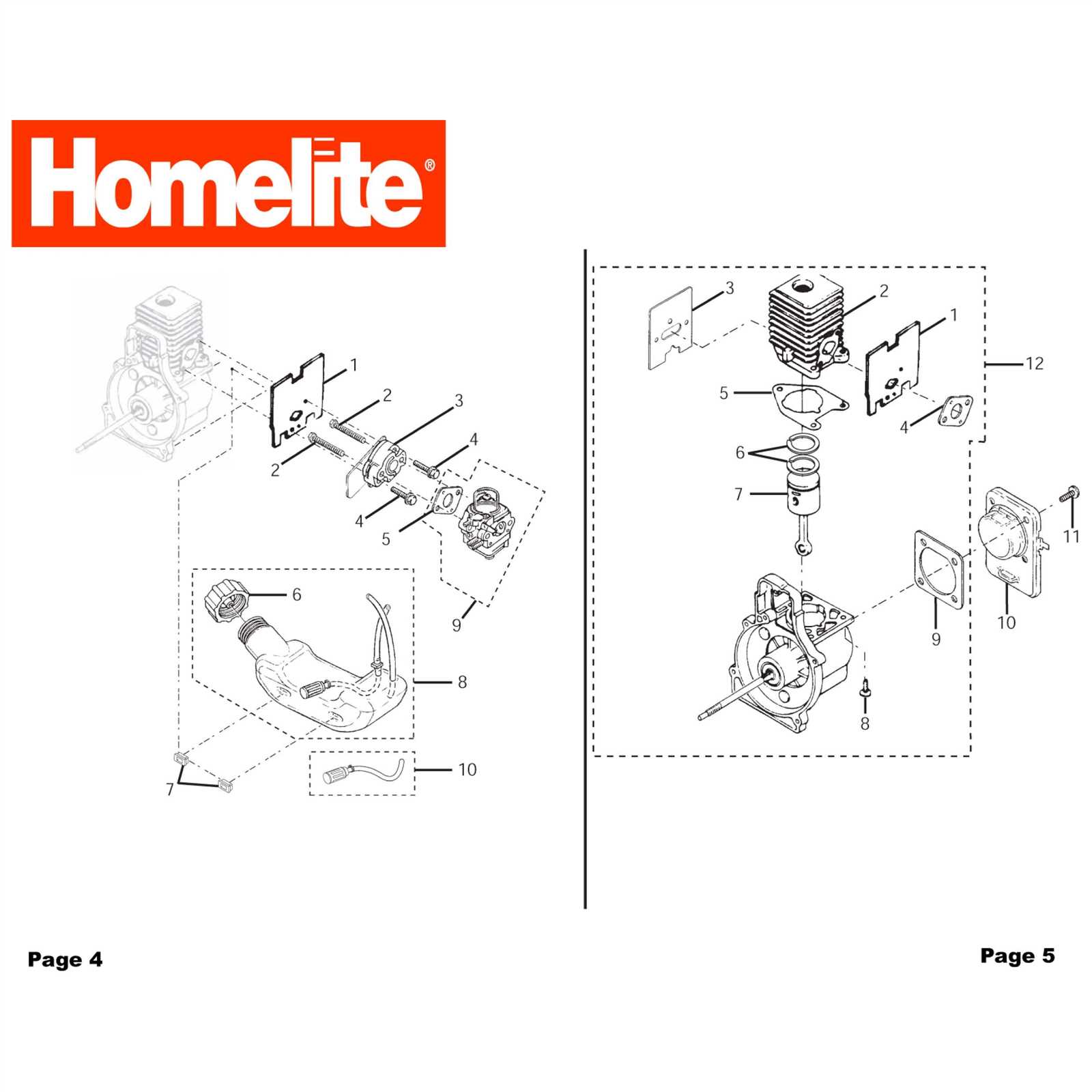 homelite trimmer parts diagram